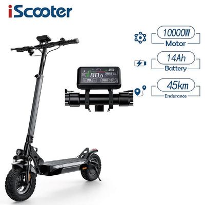 Elektrisk skoter iScooter W9, 1000W motor, 48V 14Ah batteri, 10 tums däck, topphastighet 40 km/h, räckvidd 45km, hopfällbar