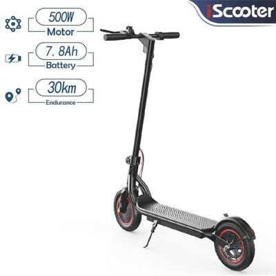 El-scooter til voksne iScooter W6 500W motor, 36V 7,8AH batteri, 10 tommer dæk, rækkevidde 25-30 km
