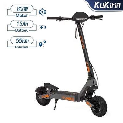 Kukirin G2 15.6AH, hastighet 45km/h, räckvidd 55km, 800W motor 10 tums däck, 7-lätt säkerhetssystem elektrisk skoter