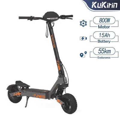 Kukirin G2 hastighet 45 km/h, 10 tums däck, 7-lätt säkerhetssystem, räckvidd 55 km, 800W motor 15.6AH elektrisk skoter