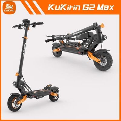 KuKirin G2 Max hopfällbar elektrisk skoter,1000W motor,20.8Ah batteri, topphastighet 55km/h,räckvidd 70 km,Fällbara stavar,Avtagbart säte