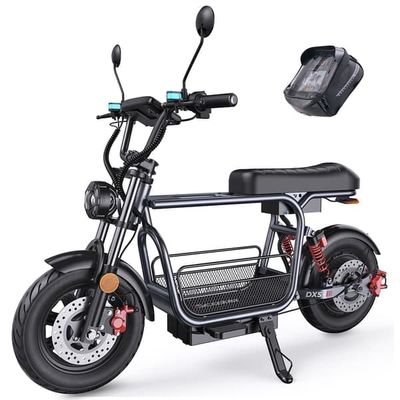 iScooter DX5 elektrisk skoter 1500W, 48V 15.6Ah batteri, topphastighet 55km/h, räckvidd 60-72km,LED-skärm i full färg med NFC