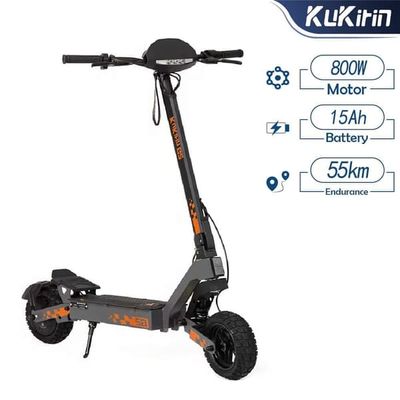Kukirin G2 E Scooter 800W Motor 48V15AH Batteri Maxhastighet 45 km / h 10 tums terrängdäck Max räckvidd 55-60km E Scooter Bra väder