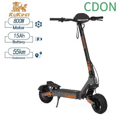 Kukirin G2 hastighet 45 km/h, räckvidd 55 km, 800W motor 15,6AH, 10 tums däck, 7-lätt säkerhetssystem elektrisk skoter