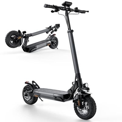 iScooter W9 vikbar elektrisk skoter 1000W, 48V 14Ah batteri ,räckvidd 35-45km,10 tums däck，lämplig för vuxna och ungdomar
