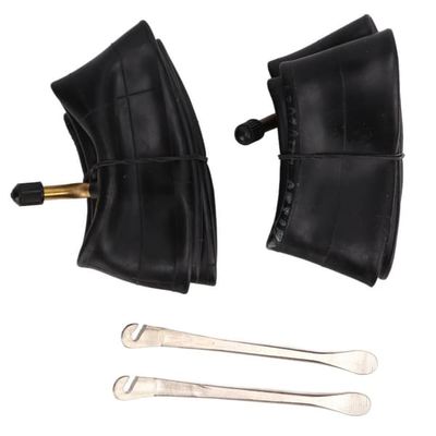 10x2.125 innerslangar - 2-pack, uppblåsbar butylgummi, kopparfärgad vinklad ventilstam