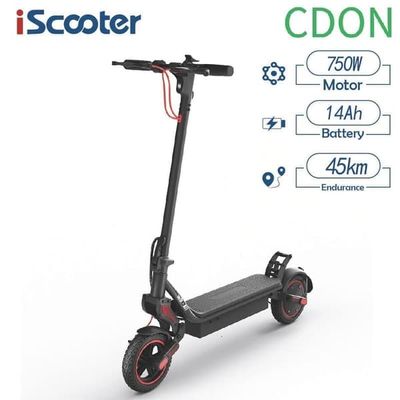 Elscooter iScooter W8, 9,3 tums däck, 500W motor, 48V 14Ah batteri, topphastighet 40 km/h, räckvidd 40 km, fällbar