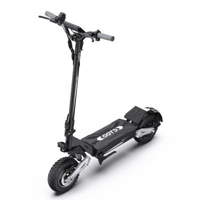 OOTD T10 hopfällbar elscooter med 48 V 18Ah batteri, 500 W motor, maximal hastighet 50 km/h och räckvidd 45 km, 11-tums däck