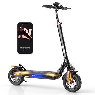 iScooter iX3 48V 10Ah Batteri 800W Motor 10 tum Visselvisslande Terrängvaller Max räckvidd 40 km Hastighet 40 km/h Elscooter med APP