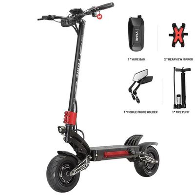 YUME Raptor 11'' Elscooter, 2*3000W motorer, MAX 80KM/H, 60V batteri, hydrauliska bromsar, NFC-funktion, 2 däckalternativ.