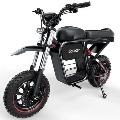 iScooter DX5Max elektrisk skoter 2000W, 52V 20Ah batteri, 17 tum off-road däck, topphastighet 70km/h,dubbla stötdämpare fram och bak