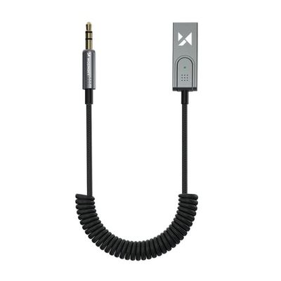 Lydadapter med Bluetooth 5.3-modtager og AUX miniJack 3,5 mm-stik og USB-A