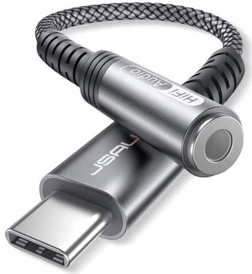 JSAUX DAC -äänisovitinkaapeli USB-C - Mini Jack 3,5 mm naaras - AUX