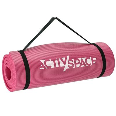 Tjock NBR träningsmatta 1,5 cm - rosa