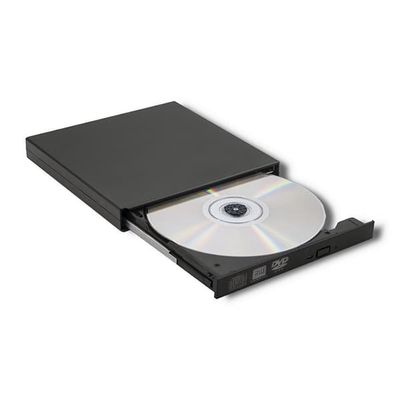 Qoltec Ulkoinen Asema Polttava CD-DVD-Soitin | USB 2.0 | Musta