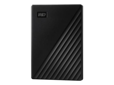 WD My Passport WDBYVG0010BBK - Harddisk - kryptert - 1 TB - ekstern (bærbar) - USB 3.2 Gen 1 - 256-bit AES - svart