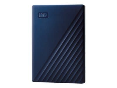 WD My Passport for Mac WDBA2F0050BBL - Harddisk - kryptert - 5 TB - ekstern (bærbar) - USB 3.2 Gen 1 - 256-bit AES - midnattsblå