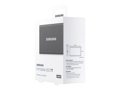 Samsung Portable SSD T7 500 GB Grå