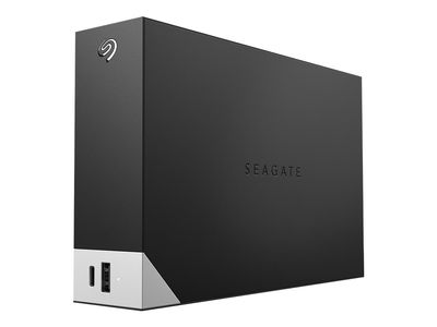Seagate One Touch with hub STLC14000400 - Harddisk - 14 TB - ekstern (stasjonær) - USB 3.0 - svart - med Seagate Rescue Data Recovery