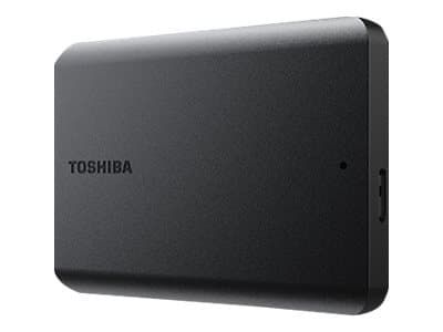 Toshiba Canvio Basics - Harddisk - 2 TB - ekstern (bærbar) - 2.5" - USB 3.2 Gen 1 / USB 2.0 - matt svart