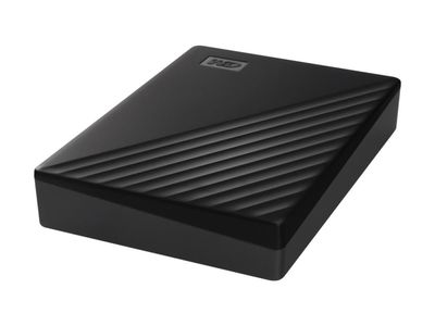 WD My Passport WDBR9S0060BBK - Harddisk - kryptert - 6 TB - ekstern (bærbar) - USB 3.2 Gen 1 - 256-bit AES - svart