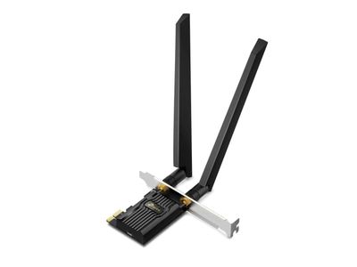 TP-Link Archer TXE72E, Intern, Koblet med ledninger (ikke trådløs), PCI Express, WLAN / Bluetooth, 2402 Mbit/s, Sort