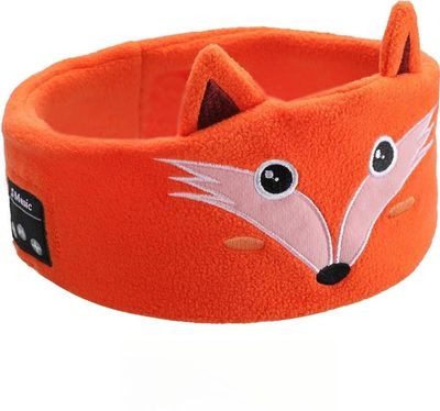 INF Pannebånd med hodetelefoner og Bluetooth / sovemaske Oransje