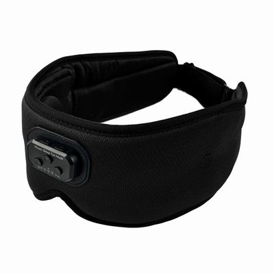INF 3D-søvnmaske Bluetooth-sovehodetelefoner Sort