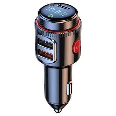 Indgang indeholder duplicerede værdierBluetooth 5.4 FM biladapter, 30W PD & QC3.0 Dobbel USB-opladning Bluetooth-sender til bil med håndfrie samtaler