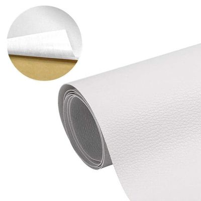 Selvklæbende læderfikserindretning Hvid 50*137 cm