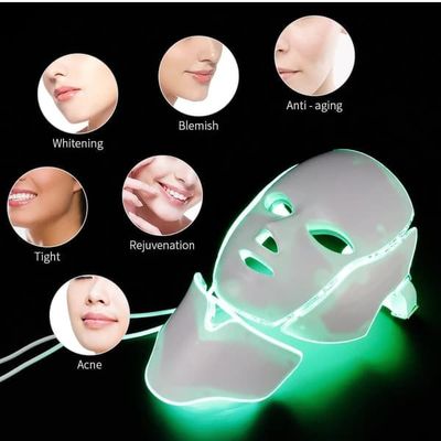 7 farver LED ansigtsmaske ansigtsmaske PDT Photon skønhedslampe til lysterapi