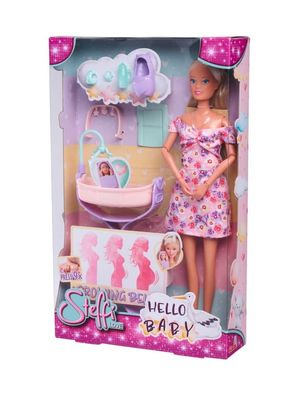 Steffi Love Hello Baby Gravid dukke med voksende mave