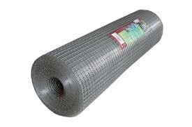 Svejset galvaniseret net 100 cm net 6 mm tråd 0,6 mm - 25 MB - SB 7930019