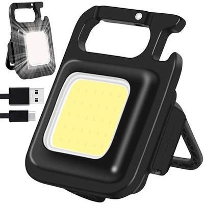 Multifunktionel LED-hængelampe med COB, Magnet, USB-lommelygte og Åbner