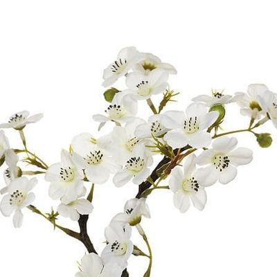 Kunstigt BONSAI TRÆ blomstrende kirsebær 18x18x26 cm