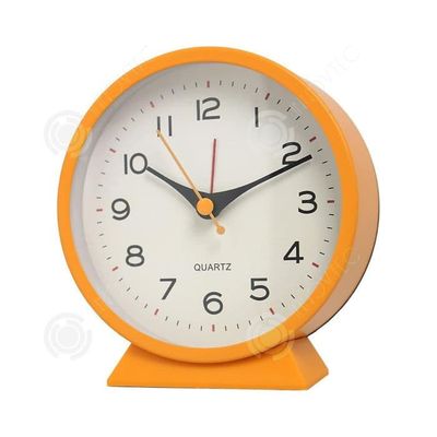 INN Skrivbordsklocka Vintage antik väckarklocka Batteridriven liten tyst metall Nattduksbordsklocka med ljus