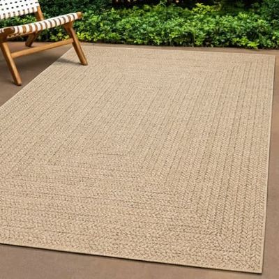 Matta ZIZUR 200x290 cm jutelook inomhus och utomhus