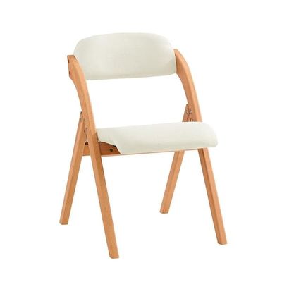 SoBuy Klappstol med dyna - 47.5X59X77cm | Vit FST92-W