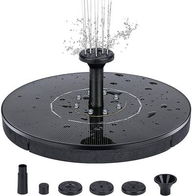 INF Vandfontæne soldrevet 18 cm med farverig LED-belysning