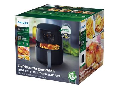 Philips Avance Collection XXL HD9650 Twin TurboStar - Varmluftsteker - 2.2 kW - svart