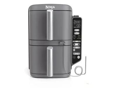 Ninja SL451EU, Varmluftsfrityr, 9,5 l, 40 °C, 240 °C, Dobbel, Svart
