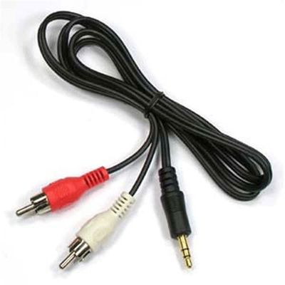 1m AUX til 2x RCA Stereo Audio Kabel