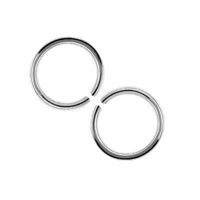 2-pack sølv falske piercing ører leppe nese septum leppe