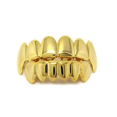 2-Pack Grillz Hip Hop Gold Hammas Jewel Bling Gold -hampaat A $ AP