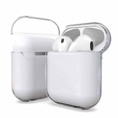 Gjennomsiktige Apple AirPods 1/2 sak vedvarende beskyttelsessak