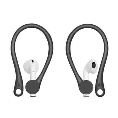 AirPods koukkujen korvan koukut silikoni -korvakorut mustat