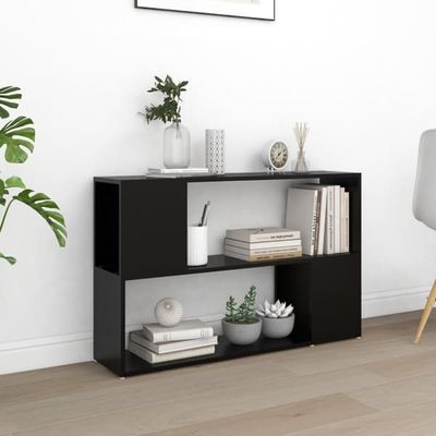 Elegant bokhylla i konstruerat trä - Modern design | Färg: Svart | Storlek: 100x24x63 cm
