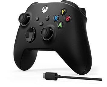 Microsoft Xbox Series X Wireless Controller - Carbon Black + Cable (Bulk)