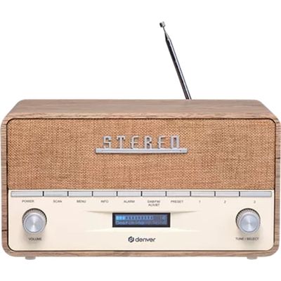 Denver Dab-36Lw Dab-radio med Bluetooth och Lcd-skärm