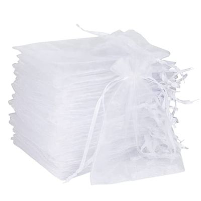 100-Pack Organzaposer 7x9cm Hvid